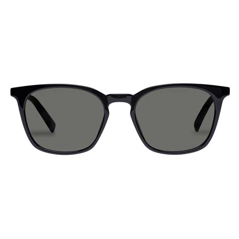 Huzzah Black Green Uni Sex D Frame Sunglasses Le Specs