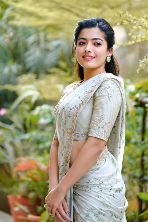 rashmika mandanna in saree