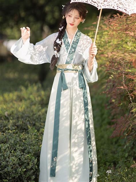Chinese Traditional Costume Song Dynasty Retro Hanfu Dress Female