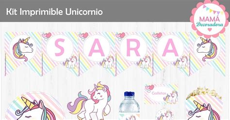 Kit Imprimible Unicornio Gratis