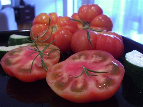 La tomate marmande est rouge, légèrement côtelée et aplatie, de gros calibre. Tomato Marmande Tree