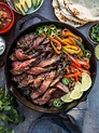 Tequila Marinated Flank Steak Fajitas on the Grill - Vindulge