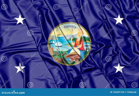 3d Standard Of The Governor Of California Usa Stock Illustration