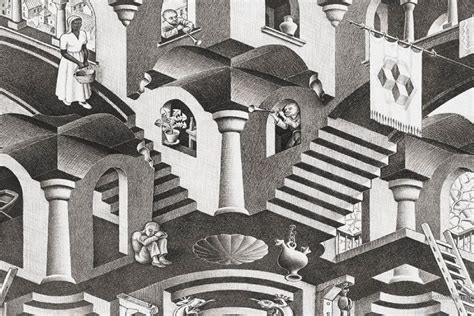 Mc Escher Print Escher Art Cycle Circa 1938 Vintage Print Book