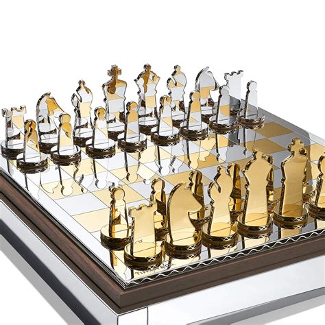 30 Year Limited Edition Tridimesional Gold And Silver Cast Chess Game