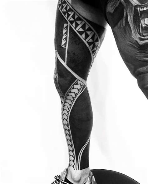 30 Tribal Thigh Tattoos For Men Manly Ink Ideas