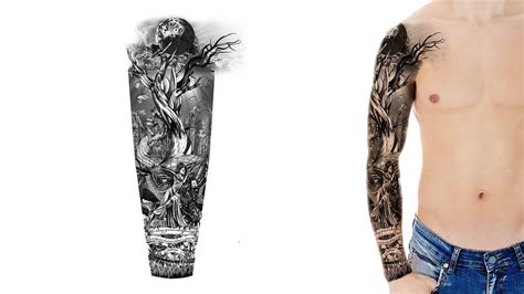 Half sleeve custom tattoo design. How to Select a Tattoo Sleeve Design | Custom Tattoo Design