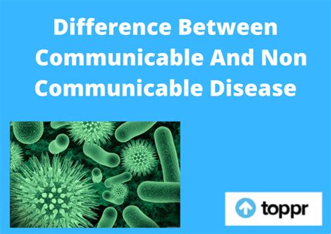 Difference Between Communicable And Non Communicable Disease