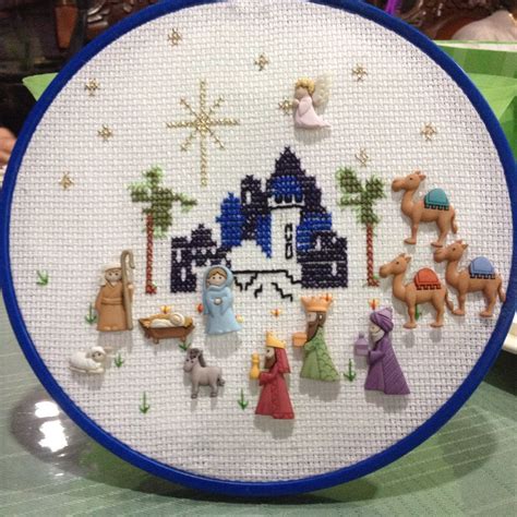 Nacimiento En Punto De Cruz Christmas Embroidery Patterns Nativity