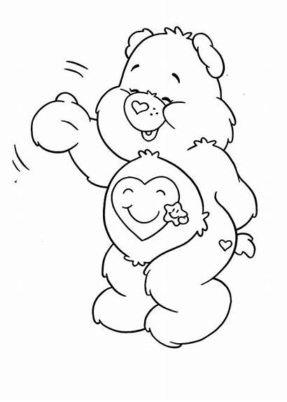 Coloring Care Bears Pages Bear Sheets Carebear