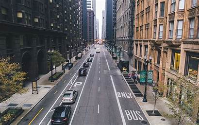 Chicago Street Road Traffic Urban Wallpapers Area