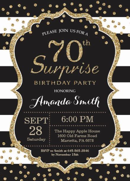 Paper And Party Supplies Invitations And Announcements Invitations Black