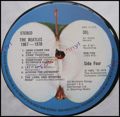 Totally Vinyl Records Beatles The The Beatles 1967 1970 Lp Lp X 2