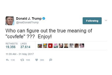 Covfefe — The Latest Tweet Nothing From Donald Trump World The Times