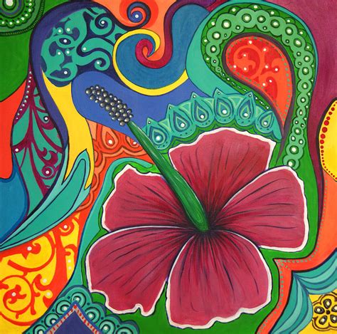 Hibiscus Dream Painting By Reina Cottier