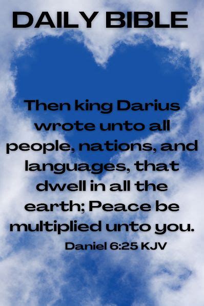 Daily Bible Daniel 625 Kjv Daily Bible Bible Kjv