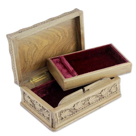 Unicef Market Hand Carved Wood Jewelry Box Ivy Fantasy