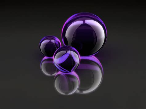 3dabstract Purple Glass Balls Wallpaper Ipad Iphone Hd Wallpaper Free