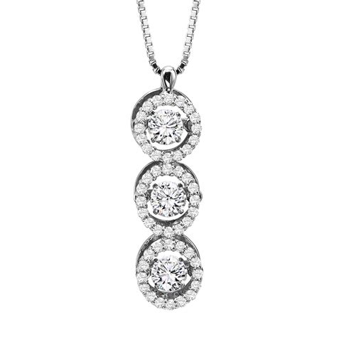 Rhythm Of Love Diamond Necklace Triple Circle Necklace