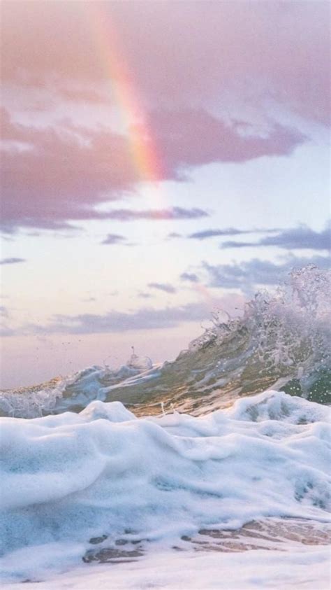 Rainbow Wave Ryanpernofski Vsco Water Illustration Nature