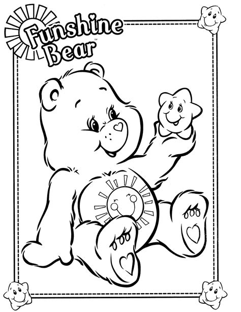 Care bears coloring page coloring pages pinterest. Sunshine Bear | Bear coloring pages, Coloring books ...