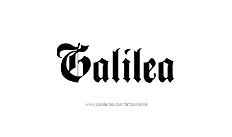Galilea Name Tattoo Designs