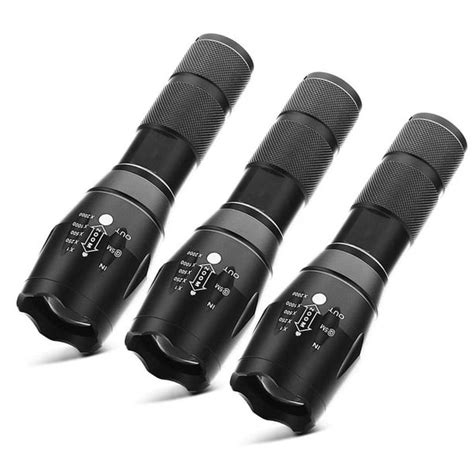 Led Tactical Flashlight Super Bright High Lumen Xml T6 Led Flashlights