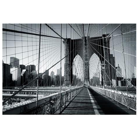 New York Brooklyn Bridge Large Photo Wall Mural Decor Wallpaper 232cm X