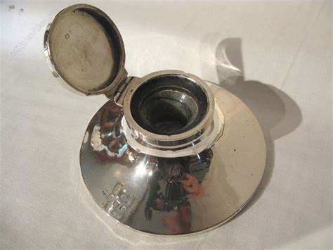 Antiques Atlas Victorian Silver Capstan Ships Inkwell