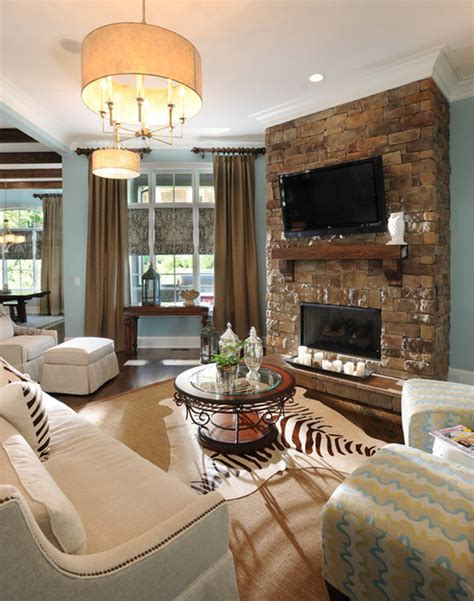 40 Beautiful Living Room Designs With Fireplace Interior