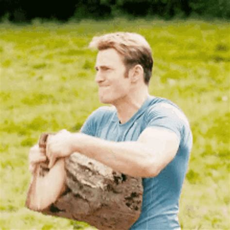 Steve Rogers Chris Evans Strong Muscles Rip Woods 
