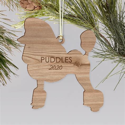 Engraved Dog Breeds Wood Cut Holiday Ornament Tforyounow