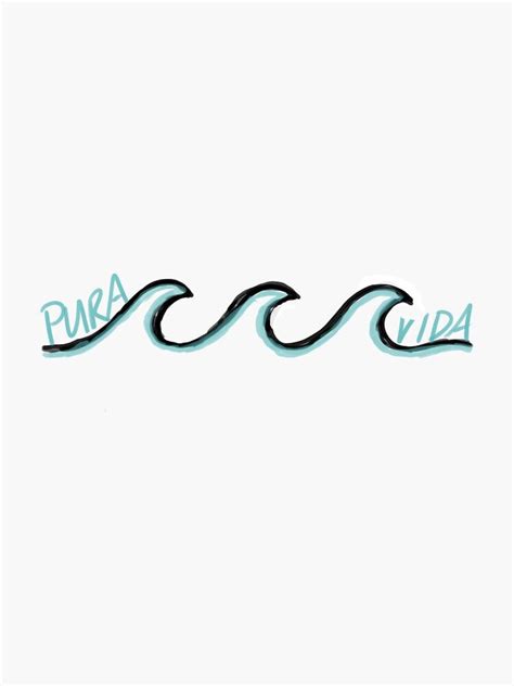 Pura Vida Sticker By Lauren Nickel In 2022 Pura Vida Surf Stickers