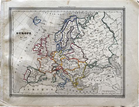 Europe En 1789 Atlas Universel De Geographie Ancienne Et Moderne