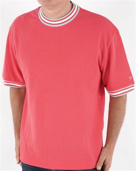 Gant Contrast Detail T Shirt Pink 80s Casual Classics
