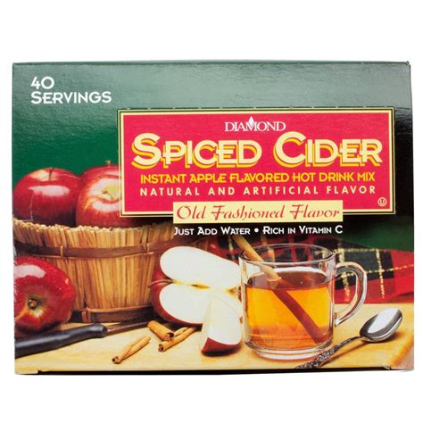 Spiced Apple Cider Hot Drink Mix Portion Pack 40 Box