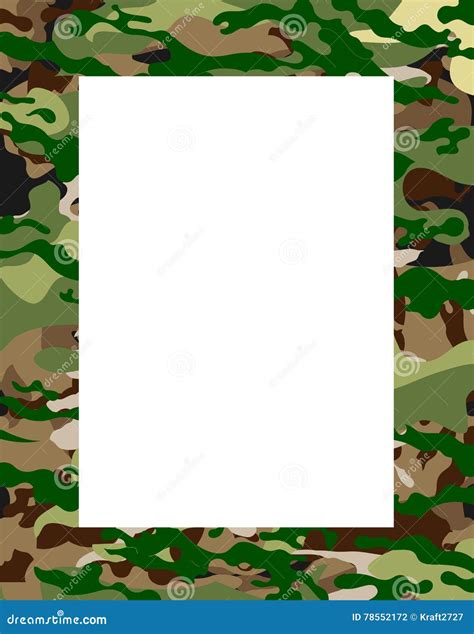 Marco Del Camuflaje Del Ejército Ilustración Del Vector Ilustración