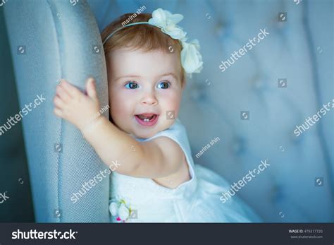 Image Sweet Baby Girl Wreath Closeup Stock Photo 479317720 Shutterstock
