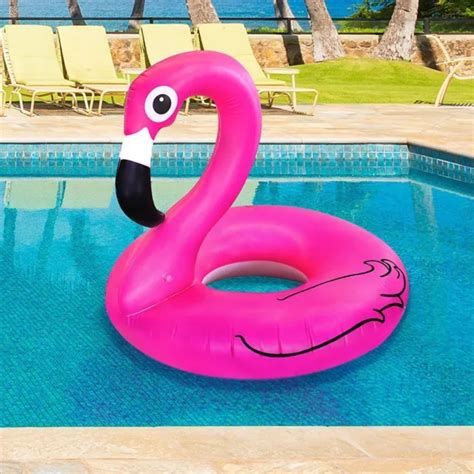 Giant Pink Flamingo Pool Float Inflatable 4 Ft Wide Blow Up Raft Big