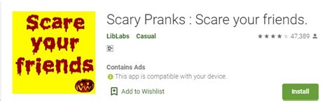 Scary Pranks Scare Your Friends Android Apps Reviewsratings And