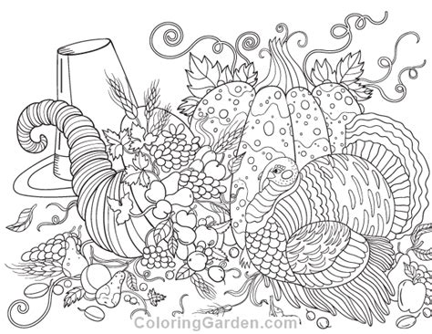 Kids colouring book, a brilliant new interactive colouring book for kids for the pc. Thanksgiving Adult Coloring Page