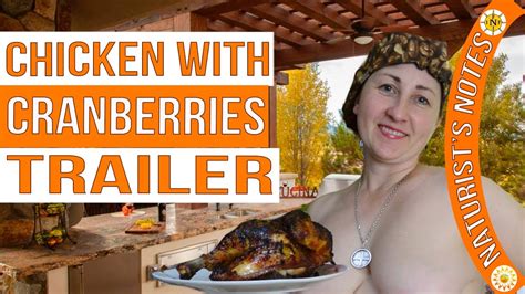 A Chicken In The Oven Chicken With Berries Naturist Is Cooking