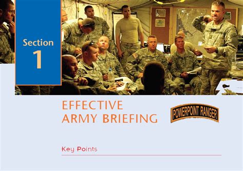 Effective Army Briefing Guide Free Powerpoint Ranger Pre Made