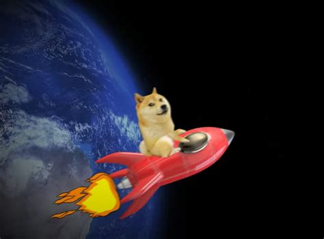 Doge Arriving To The Moon Interact With This Post And Image To Help