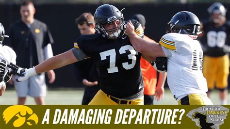 cody ince s departure from iowa football leaves further depth questions along offensive line