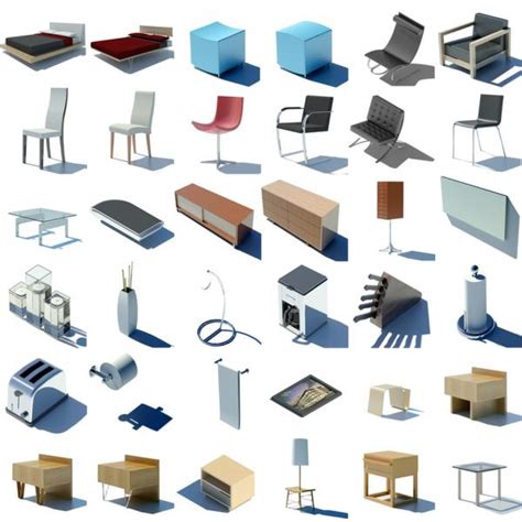 Conference table and chairs revit family. RevitCity.com | Object | NEW MODERN FURNITURE COLLECTION