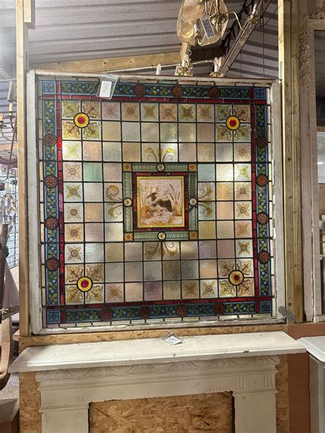 Stunning Stained Glass Window Authentic Reclamation