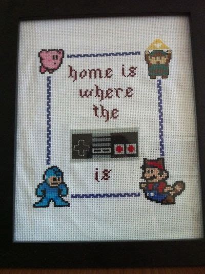 Making a dmc chart should be more than doable yet i was. Nintendo cross-stitch via The A.V. Club | Knutselen