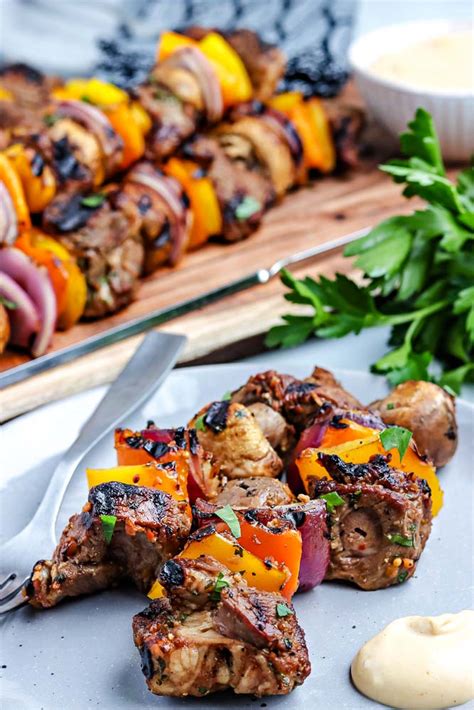 Grilled Steak Kabobs On A Gas Grill Food Folks And Fun