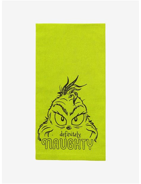 How The Grinch Stole Christmas Naughty Kitchen Towel Hot Topic